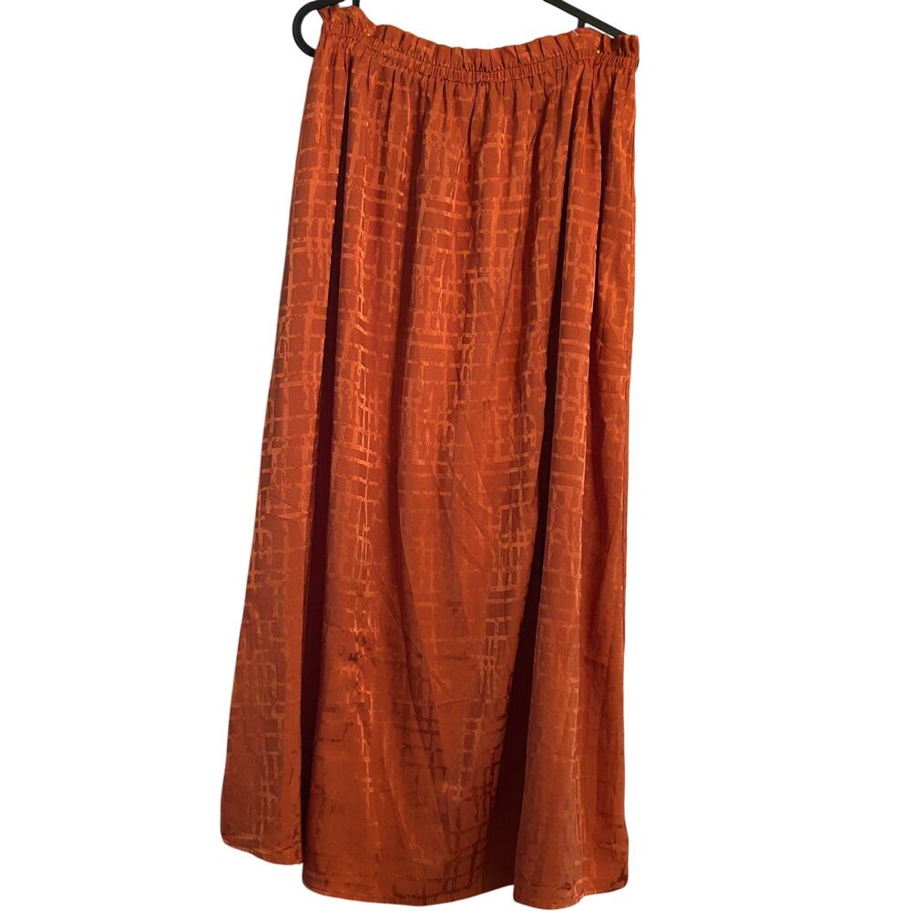 Anthropologie Sunday in Brooklyn Burnt Orange Maxi Skirt xize M